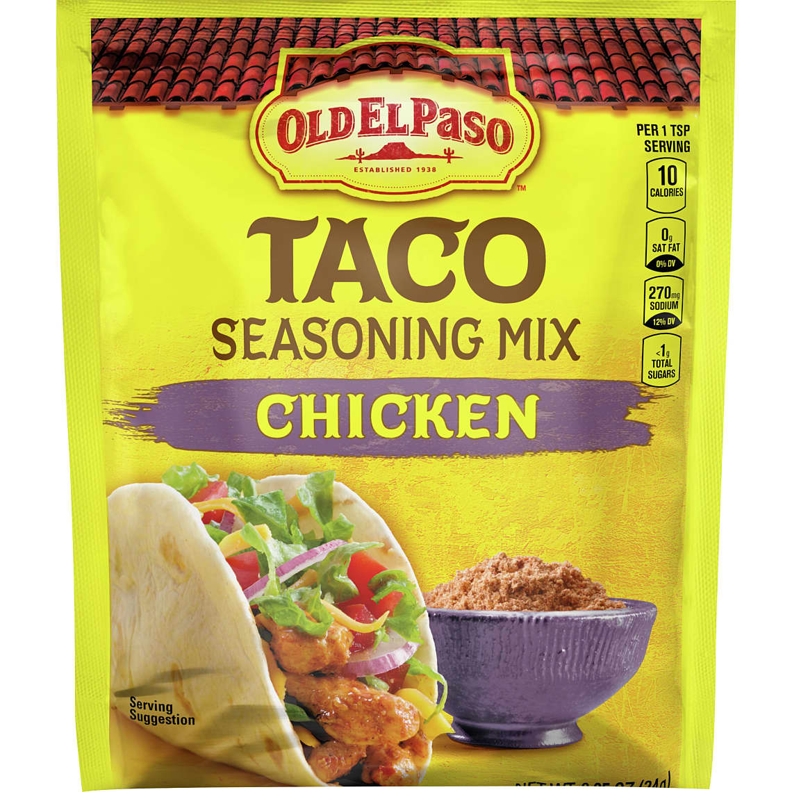 Old El Paso Chicken Taco Seasoning Mix, .85 oz